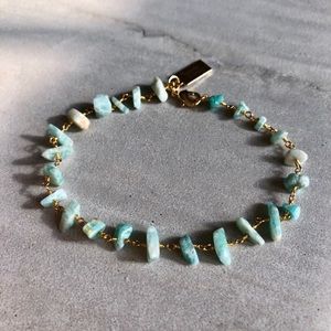 Handmade Amazonite rosary chain bracelet